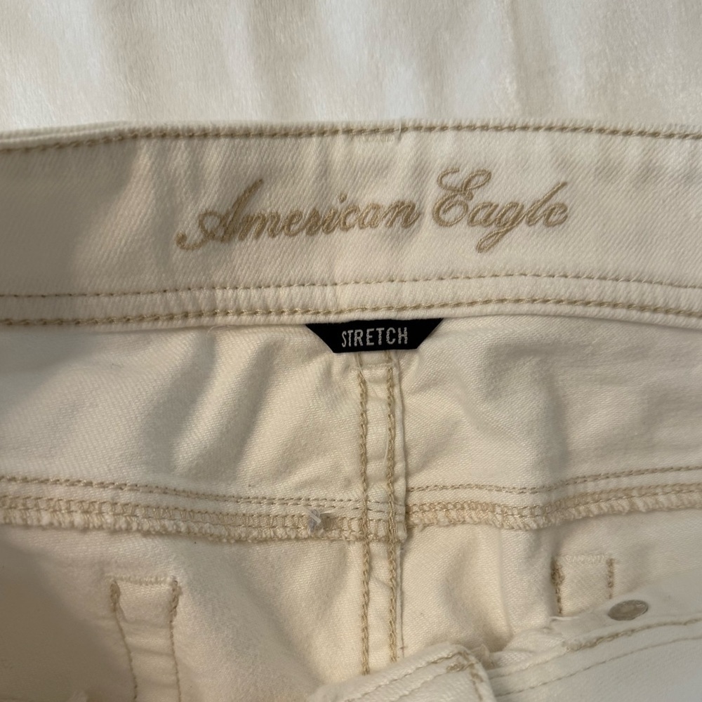 American Eagle Original Bootcut Off-White Jeans Size 6 - Picture 7 of 8